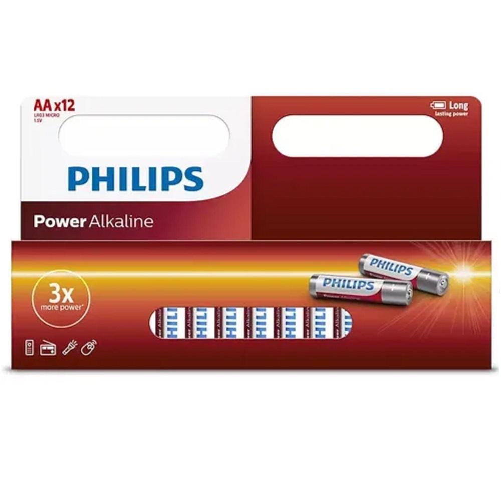 Imagen de PHILIPS PILAS ALCALINA AA X 12 UNIDADES
