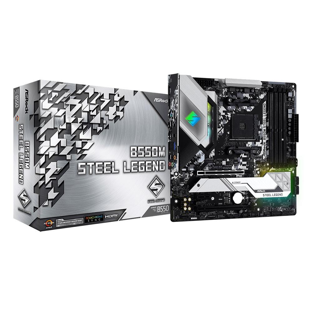 ASROCK PLACA B550M STEEL LEGEND