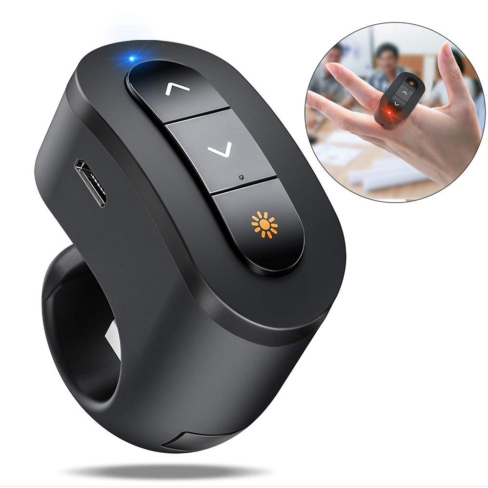 Imagen de DINOFIRE PRESENTADOR WIRELESS FINGER RING USB Q16-FM-US