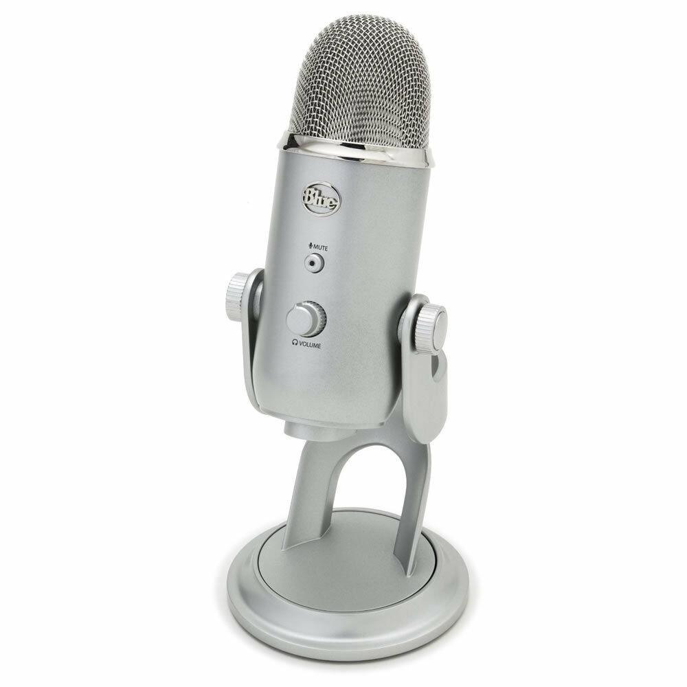 BLUE MICROFONO YETI SILVER 988-000103