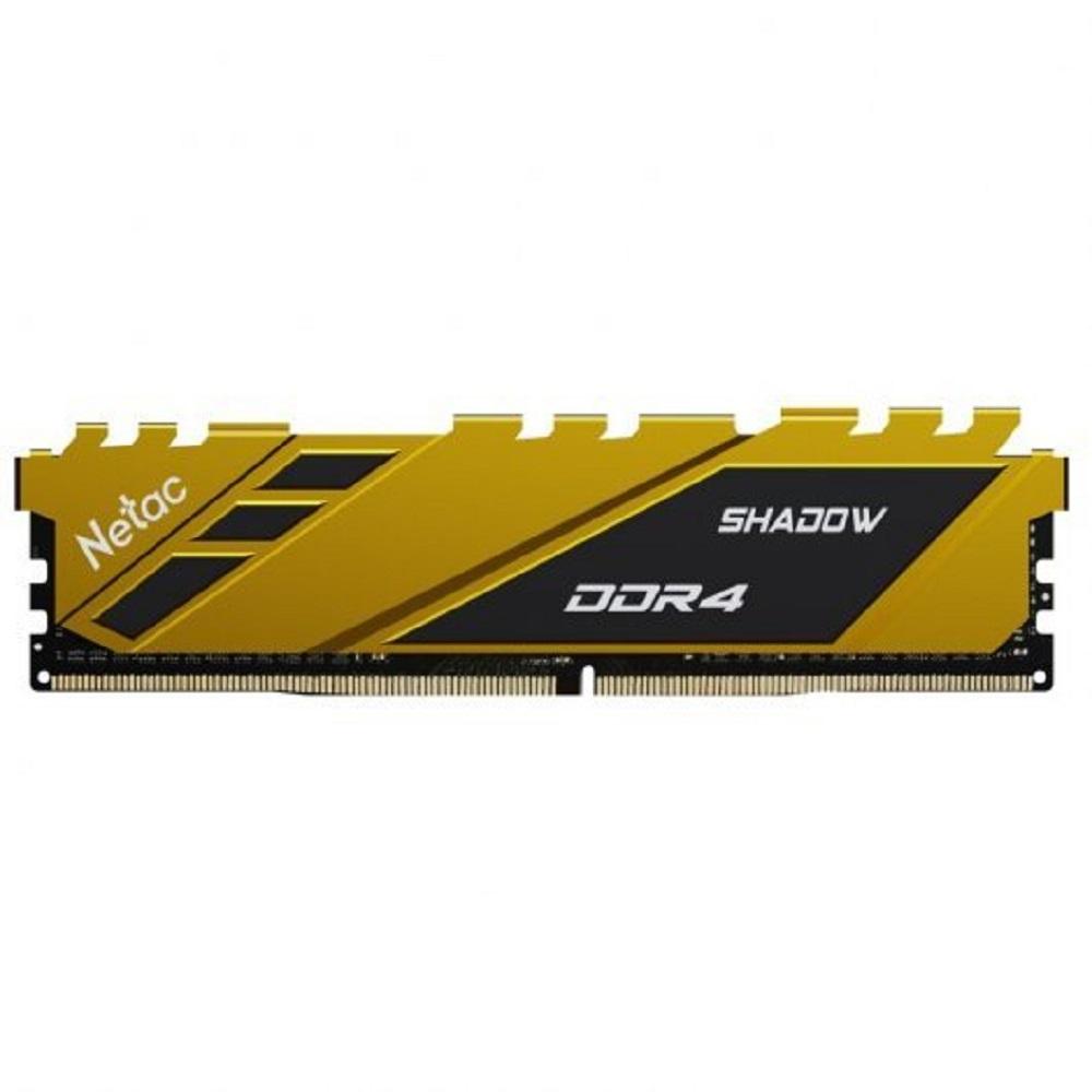 Imagen de NETAC MEMORIA SHADOW 16GB DDR4 PC3200 YELLOW NTSDD4P32SP-16Y