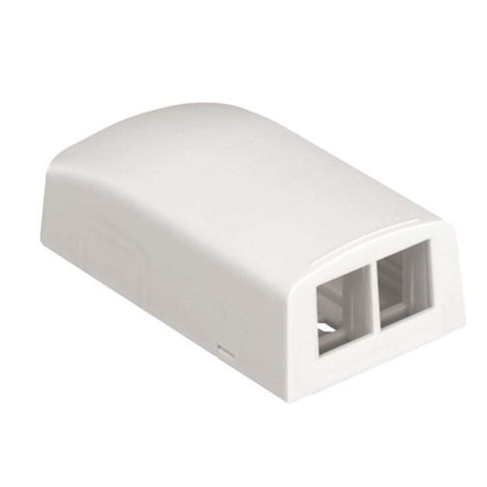 PANDUIT CAJA DE SUPERFICIE 2 MODULOS RJ45 BLANCA NK2BXIW-A