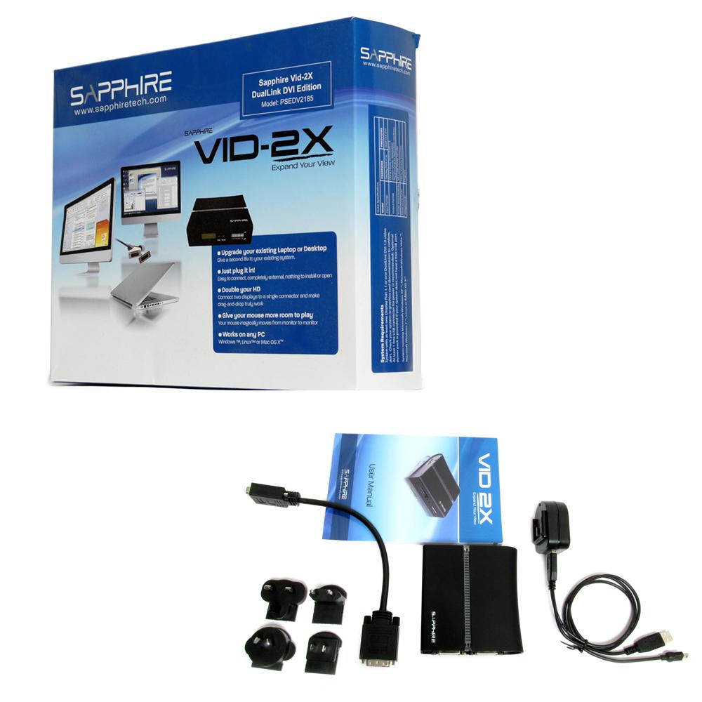 Imagen de SAPPHIRE ADAPTADOR DVI A 2 DVI VID-2X /PSEDV2185