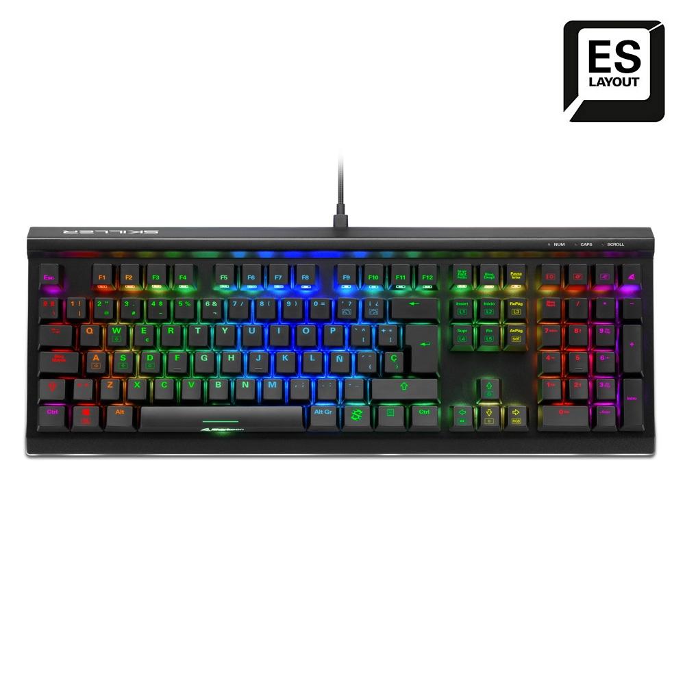Imagen de SHARKOON TECLADO SGK60 KAILH BOX RED ES BLACK 4044951033515
