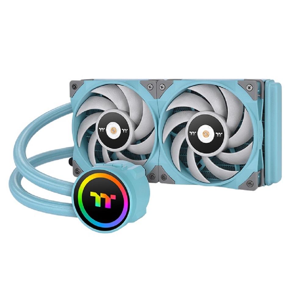 Imagen de THERMALTAKE W.COOLING 240 ARGB TURQUOISE CL-W319-PL12TQ-A