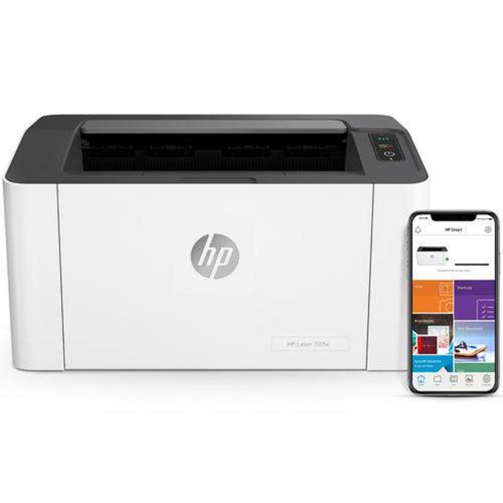 HP LaserJet 107w - 216 x 356 mm - capacidad: 150 sheets - USB / Wi-Fi