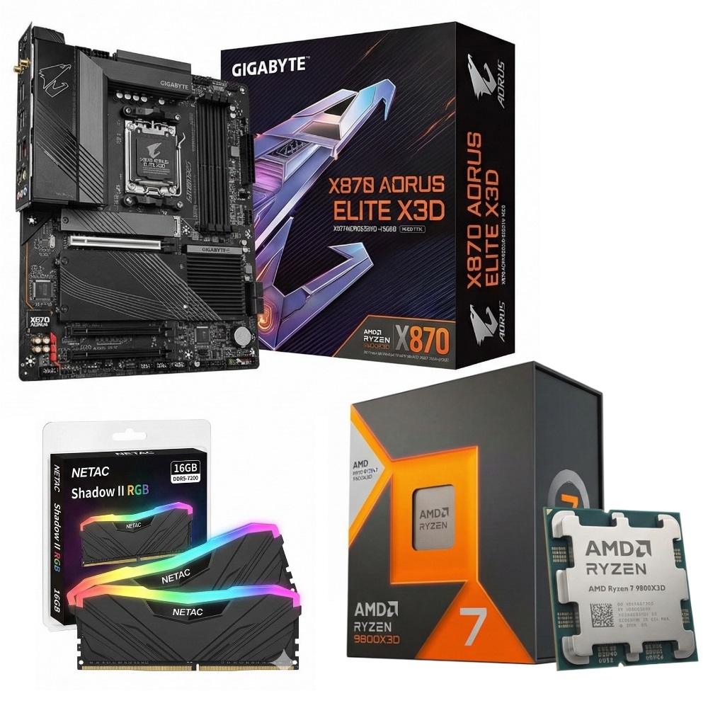 Imagen de KIT ACTUALIZACION AMD 7 9800X3D - 32GB DDR5 - X870 X3D