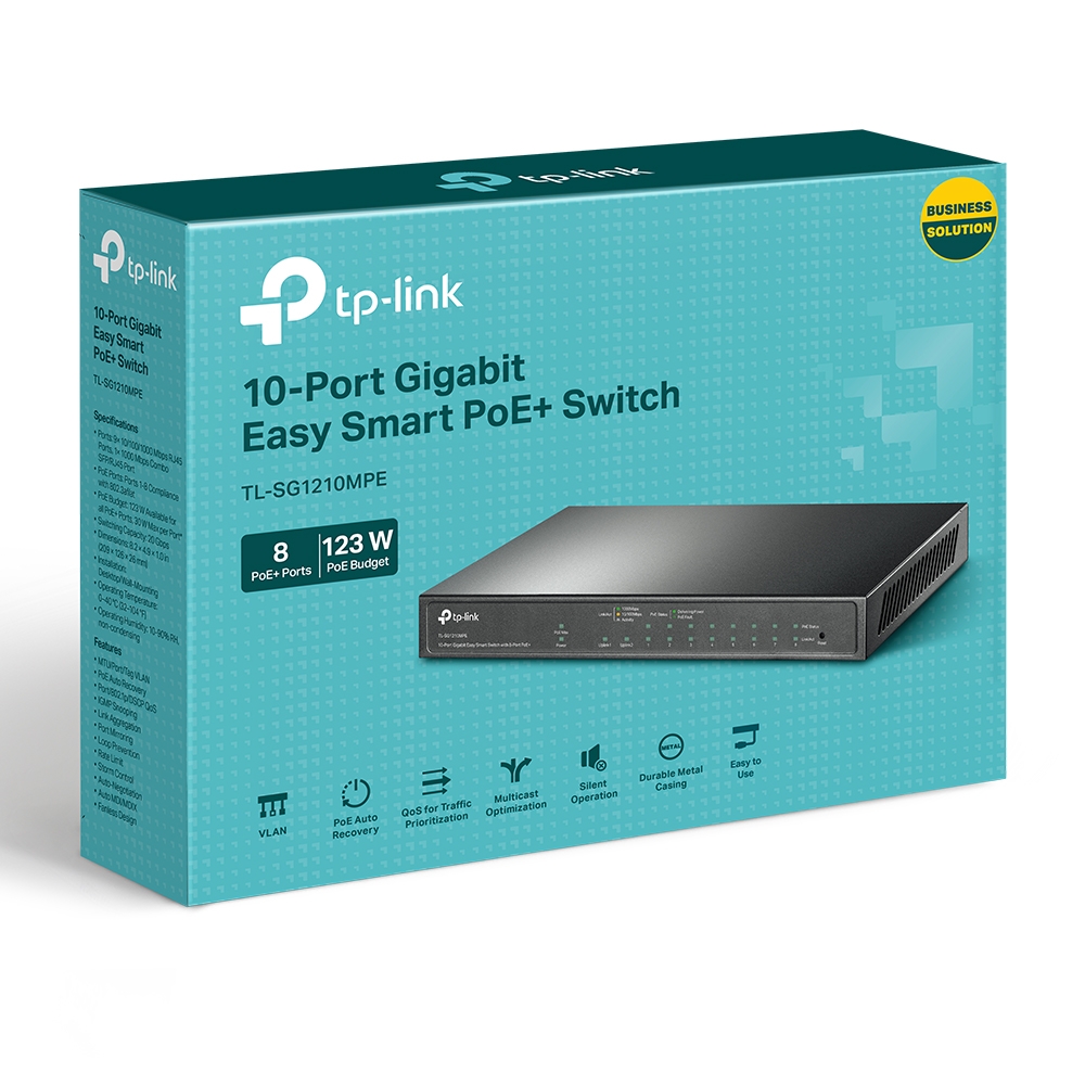 Imagen de TP-LINK SWITCH TL-SG1210MPE