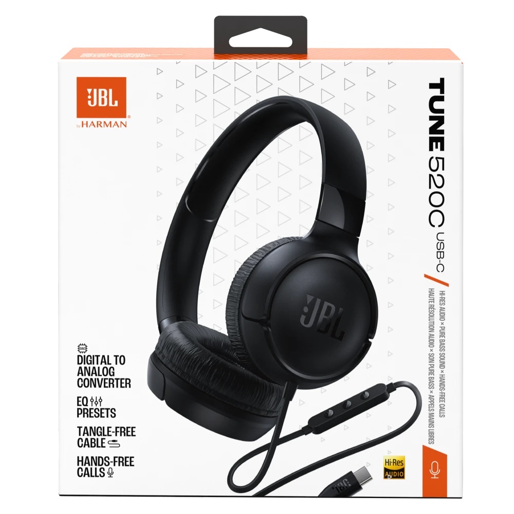 Imagen de JBL TUNE 520C BLACK JBLT520CBLKAM