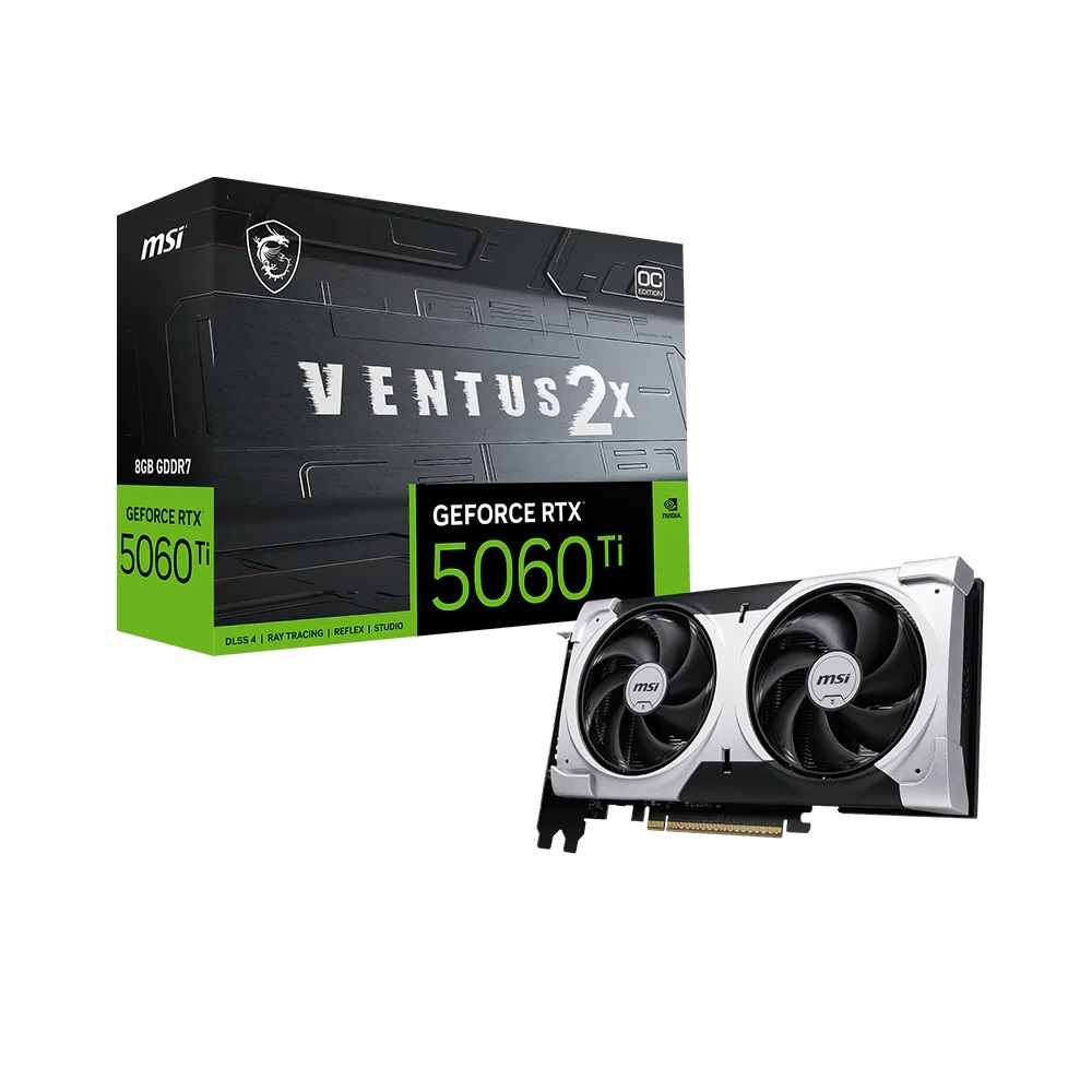 Imagen de MSI GEFORCE RTX 5060 TI 8GB VENTUS 2X OC PLUS 912-V536-024