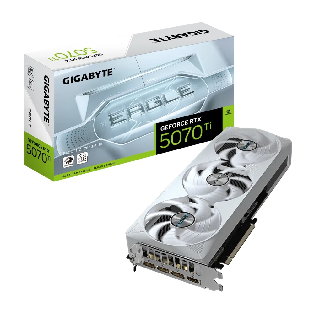 Imagen de GIGABYTE GEFORCE RTX 5070 TI EAGLE OC ICE SFF 16G
