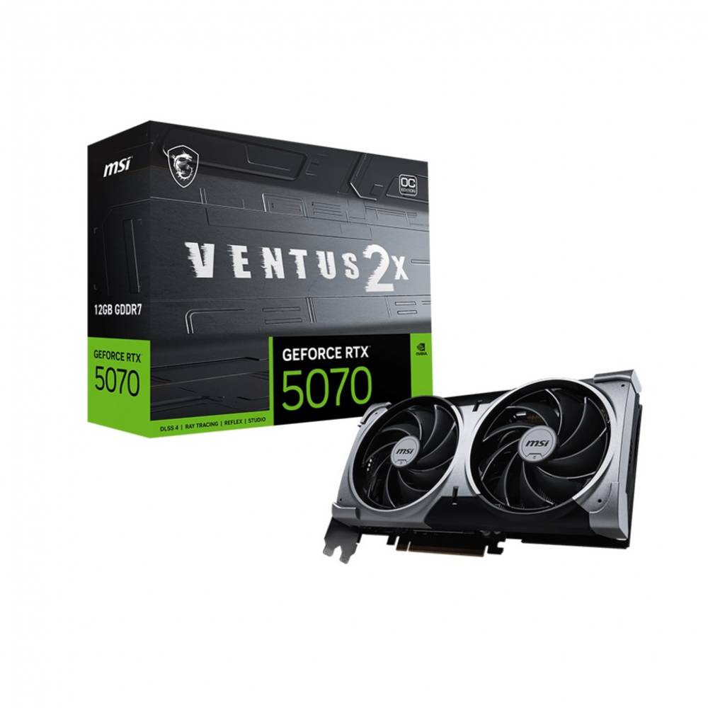 Imagen de MSI GEFORCE RTX 5070 12G VENTUS 2X OC 12GB 912-V532-009