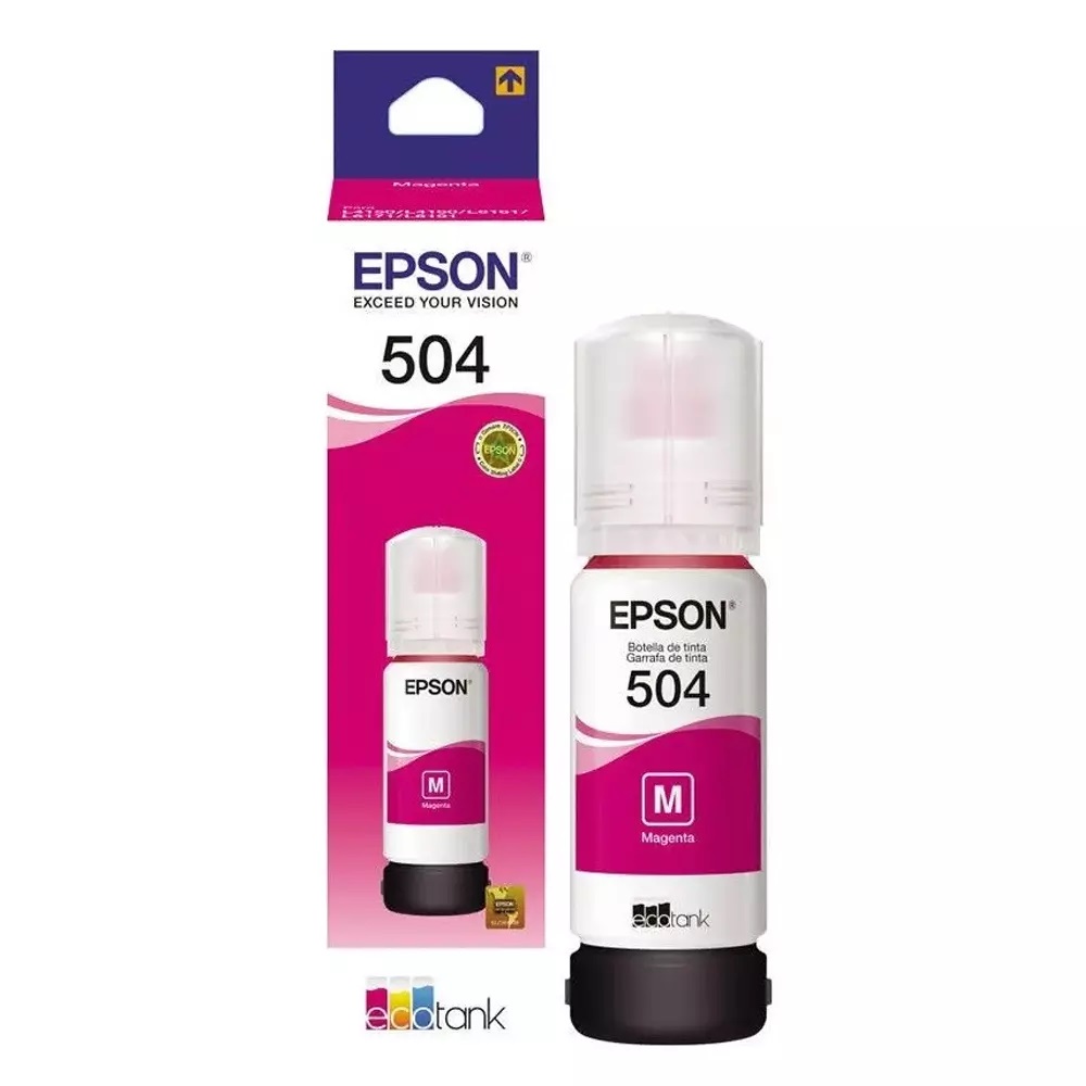 Imagen de EPSON BOTELLA DE TINTA MAGENTA 504 L4160 T504320-AL
