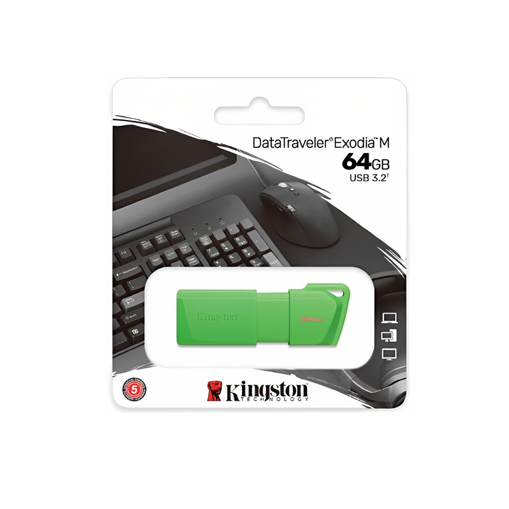Imagen de KINGSTON PENDRIVE EXODIA M GREEN 64GB KC-U2L64-7LG