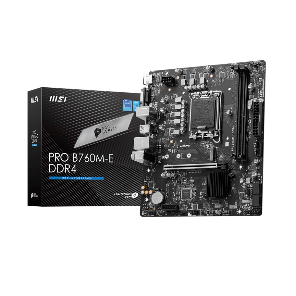 Imagen de MSI PLACA PRO B760M-E DDR4