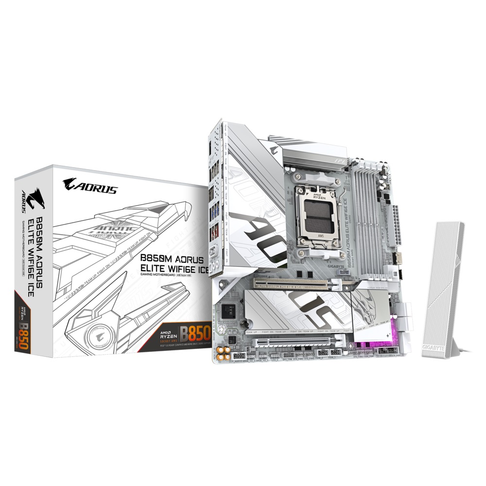 GIGABYTE PLACA B850M A ELITE WF6E ICE