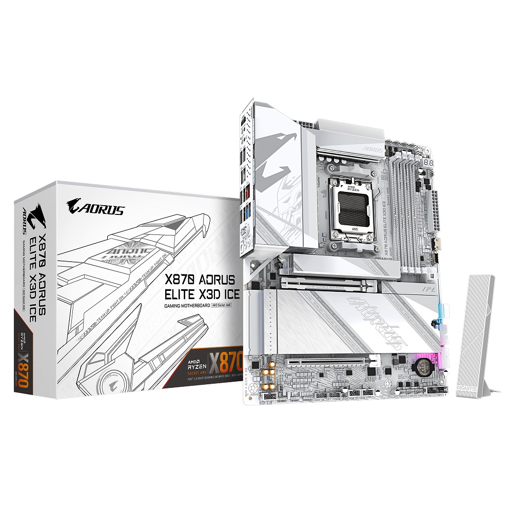 GIGABYTE PLACA X870 AORUS ELITE X3D ICE