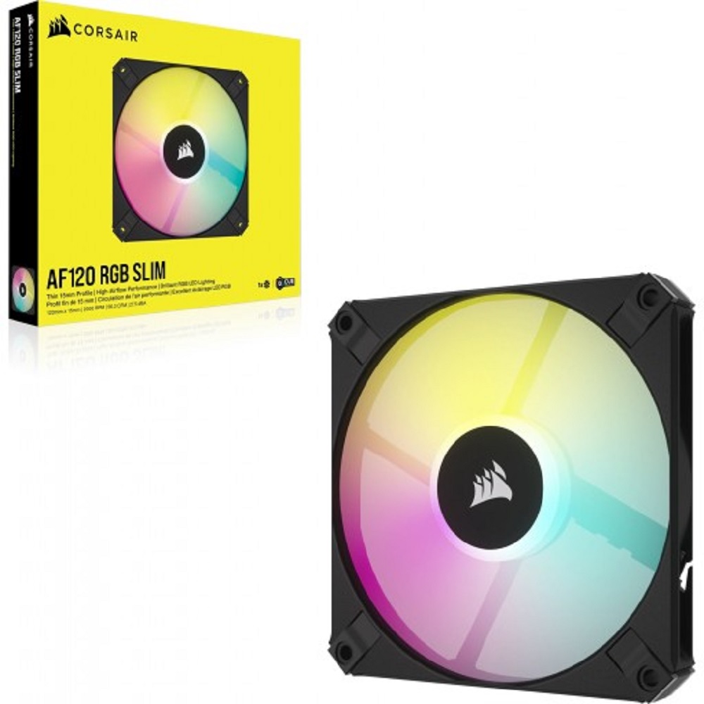 Imagen de CORSAIR FAN COOLER AF120 RGB SLIM BLACK CO-9050162-WW