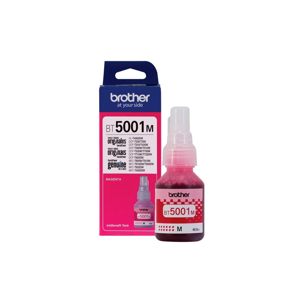 Imagen de BROTHER BOTELLA DE TINTA BT5001M MAGENTA 48.8ML