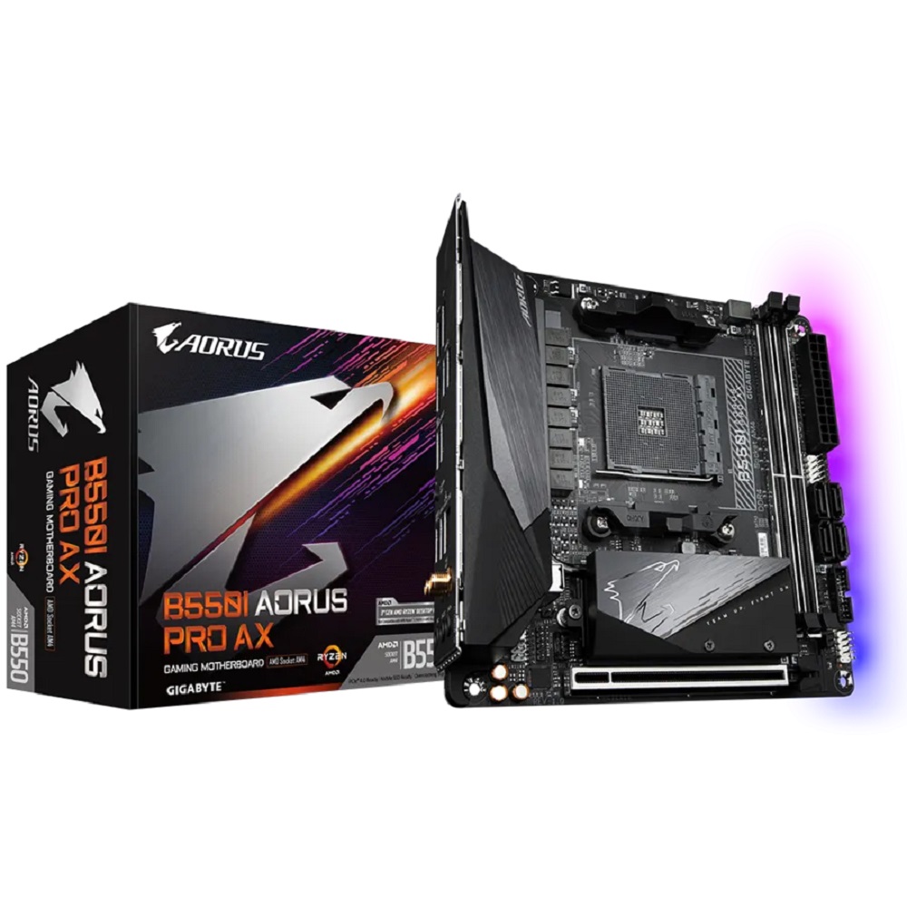 Imagen de GIGABYTE PLACA B550I AORUS PRO AX MINI ITX DDR4