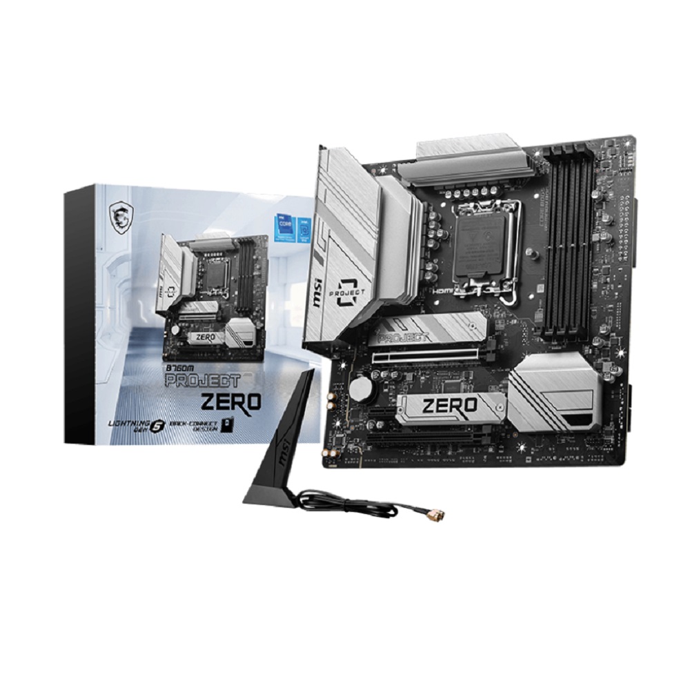 Imagen de MSI PLACA B760M PROJECT ZERO DDR5
