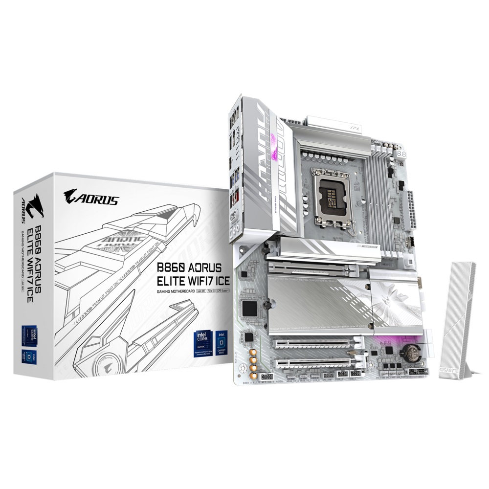 GIGABYTE PLACA B860 AORUS ELITE WIFI7 ICE