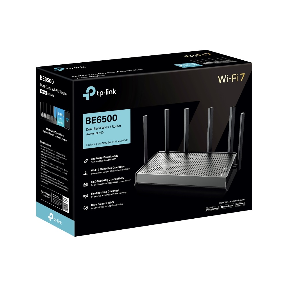 TP-LINK ROUTER WIRELESS BE400 DUAL-BAND WI-FI 7