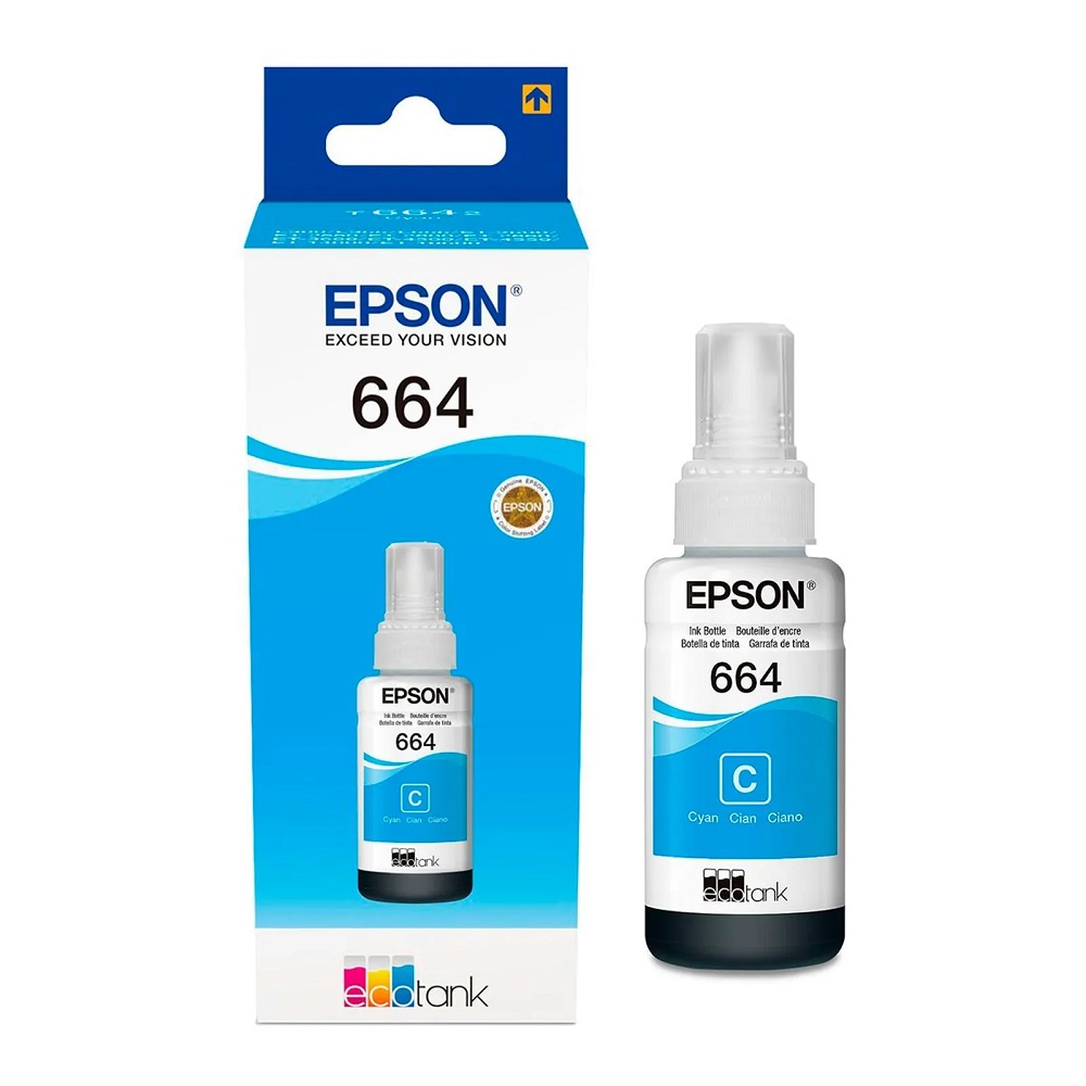Imagen de EPSON BOTELLADE TINTA CYAN T664220-AL