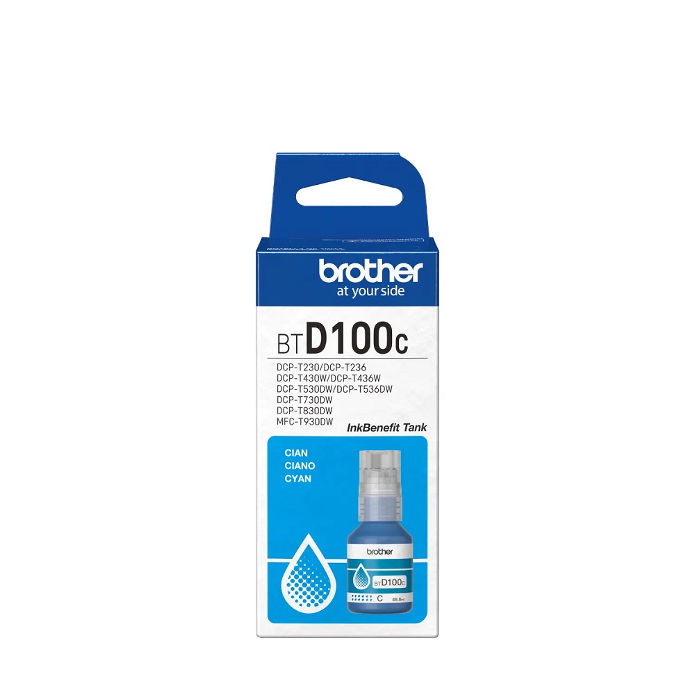 Imagen de BROTHER BOTELLA DE TINTA CIAN D100C