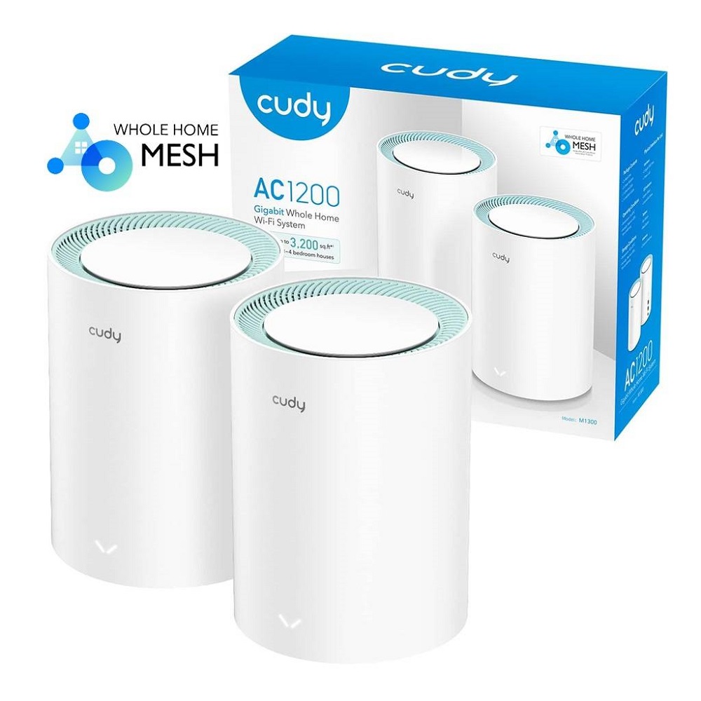 CUDY MESH M1300 AC1200 2 PUERTOS GIGABIT 2 PACK