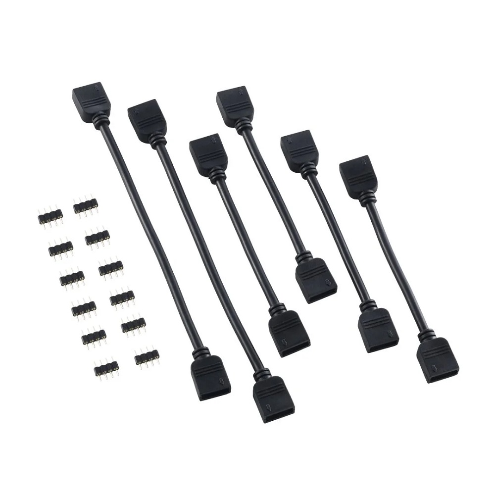 Imagen de CABLEMOD 4 PIN LED EXT. KIT CM-CAB-LKIT-4PK-R BLACK
