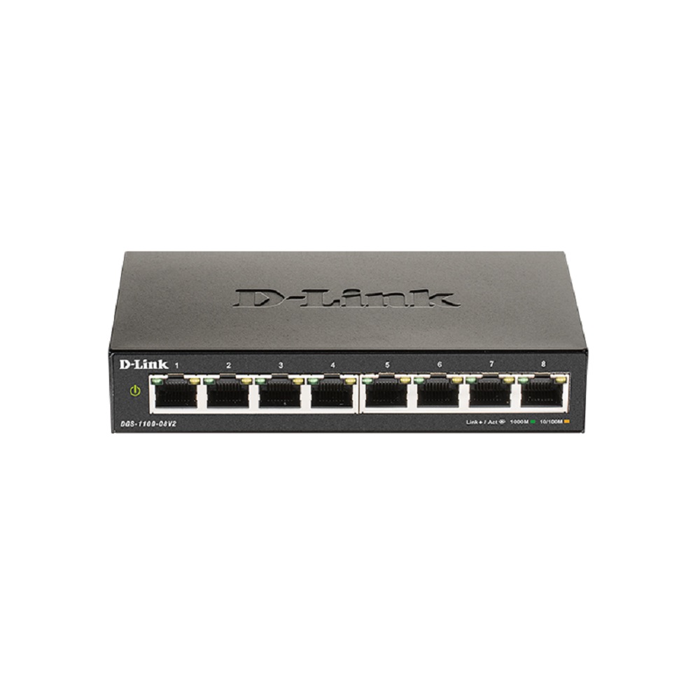 Imagen de D-LINK SWITCH GIGA 8 PORT POE INTELIGENTE DGS-1100-08PV2/A