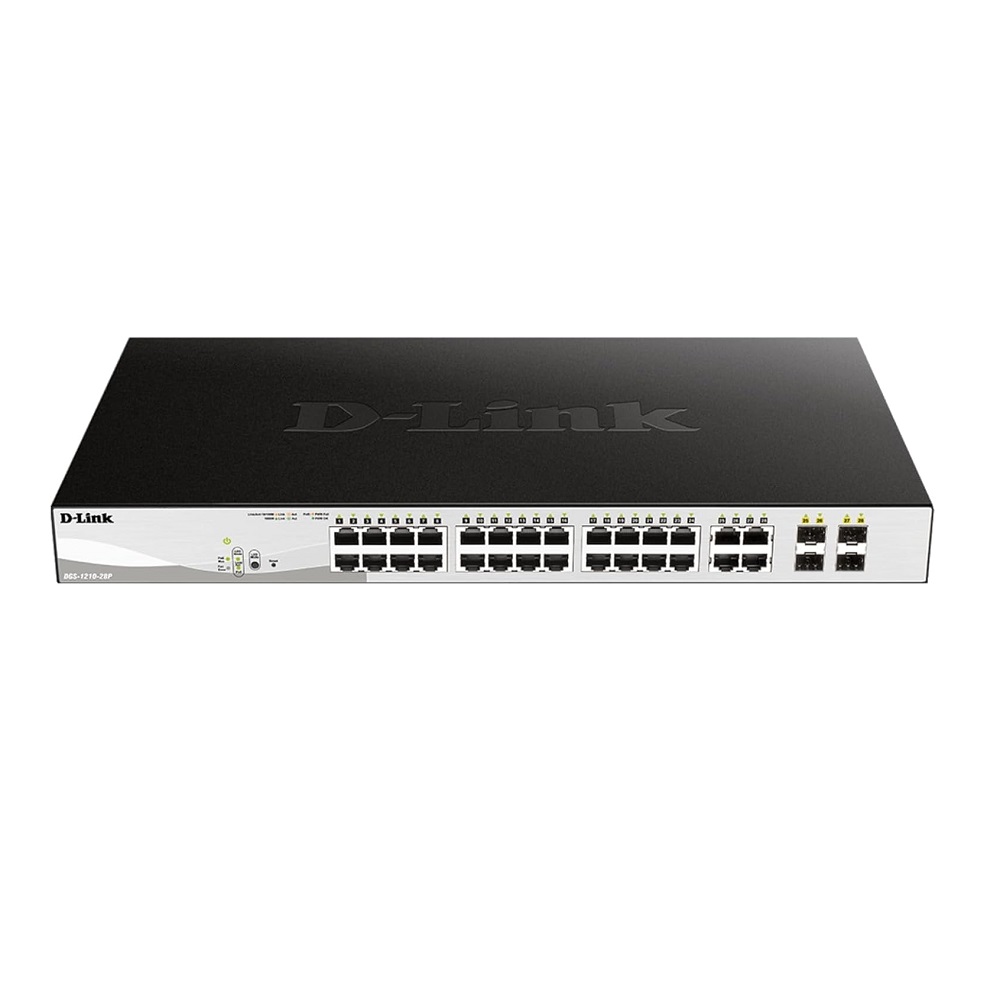 Imagen de D-LINK SWITCH GIGABIT 28 PORT POE CAPA 2 DGS-1210-28P/A