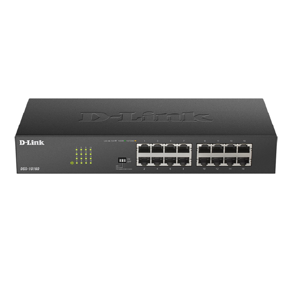 D-LINK  SWITCH 16 PUERTOS DGS-1016D