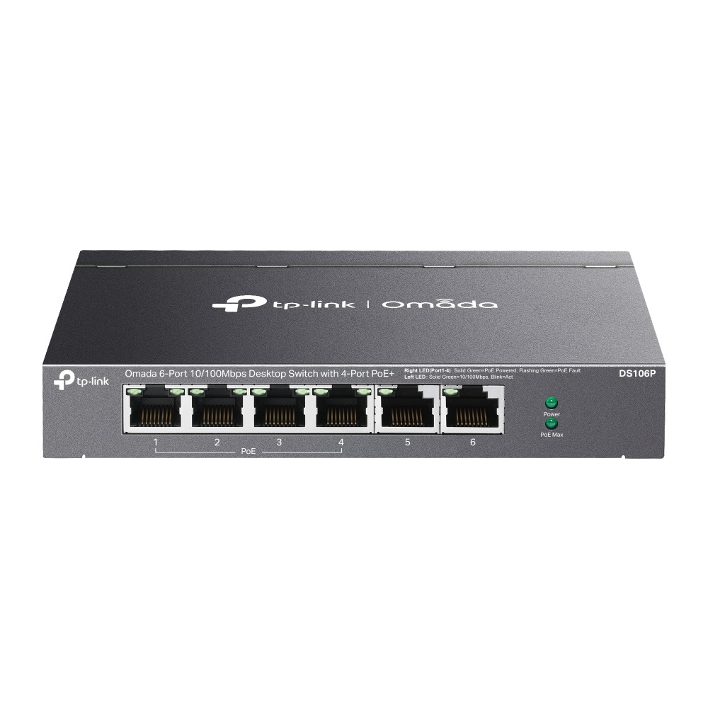 Imagen de TP-LINK SWITCH DS106P 6 PUERTOS