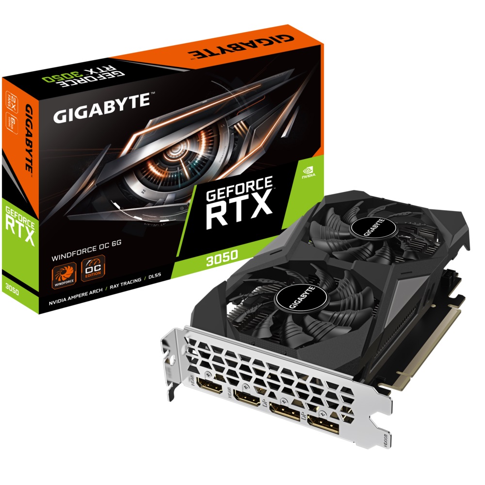 GIGABYTE GEFORCE RTX3050 WINDFORCE OC GV-N3050WF2OC-6GD