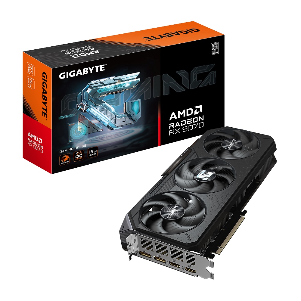 Imagen de GIGABYTE RADEON RX9070 GAMING 16GB GV-R9070GAMING-16GD