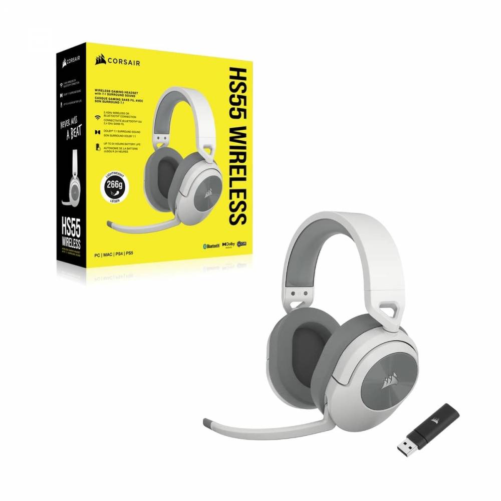 CORSAIR VINCHA HS55 WIRELESS WHITE CA9011281-NA