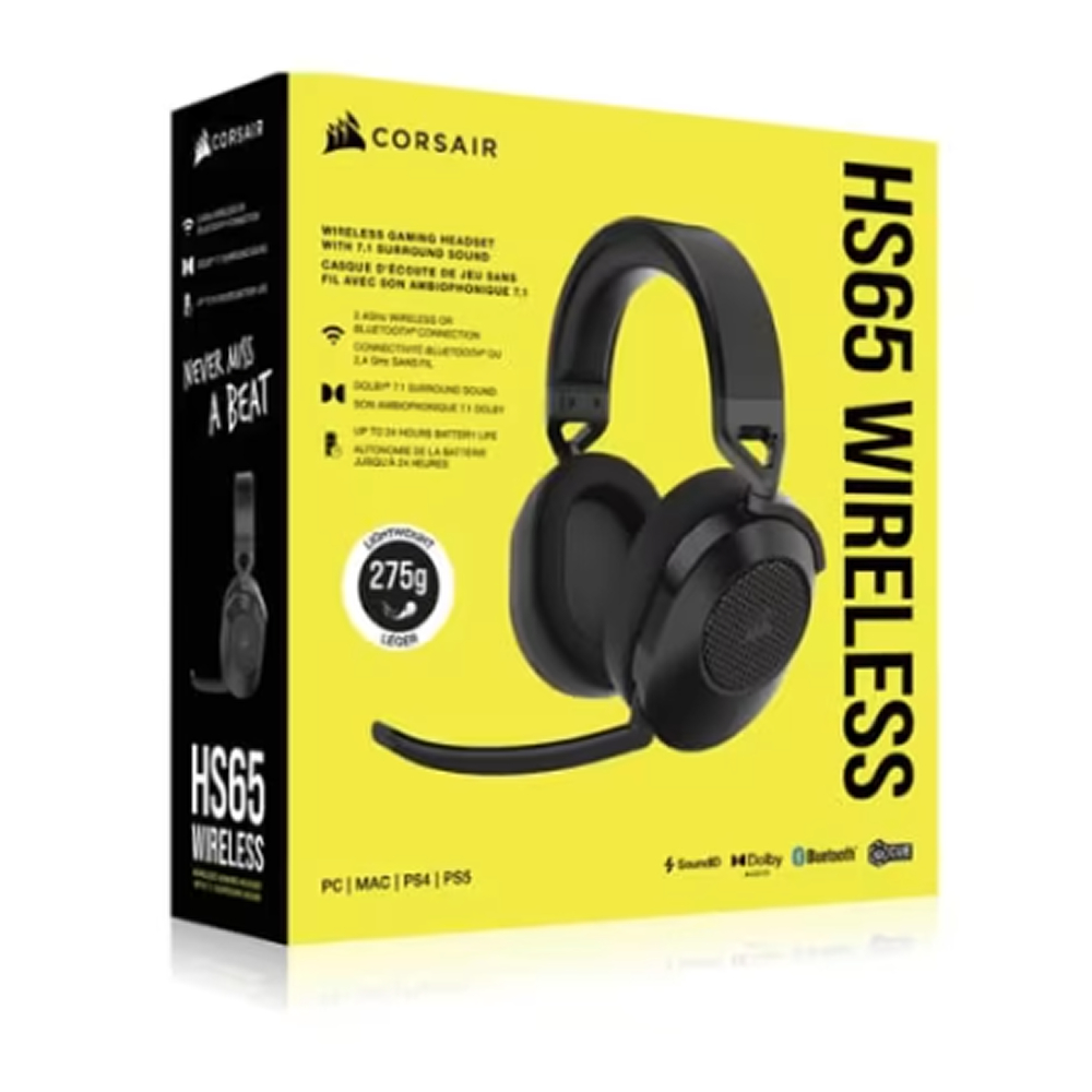 Imagen de CORSAIR VINCHA HS65 WIRELESS CARBON CA-9011285-NA2