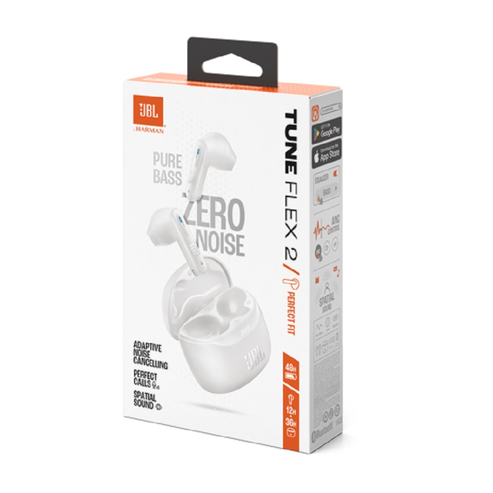 Imagen de JBL AURICULAR TUNE FLEX 2 TWS WHITE JBLTFLEX2WHTAM