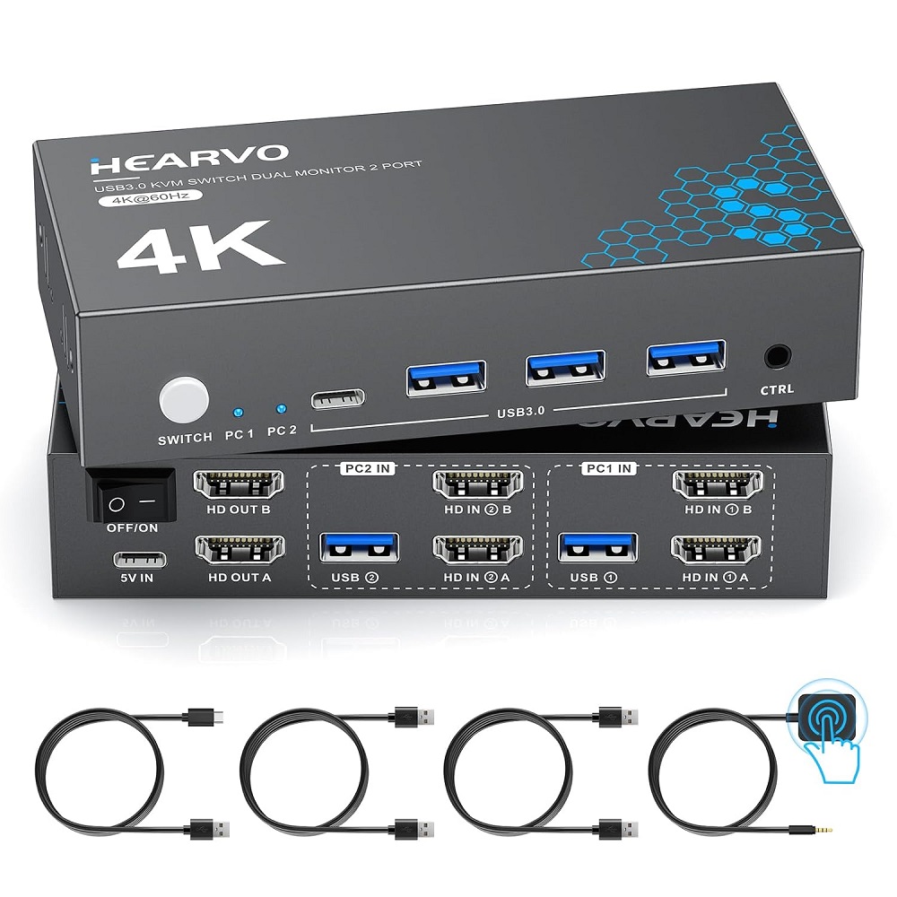 GENERICO KVM SWITCH HDMI/USB3.0 4K