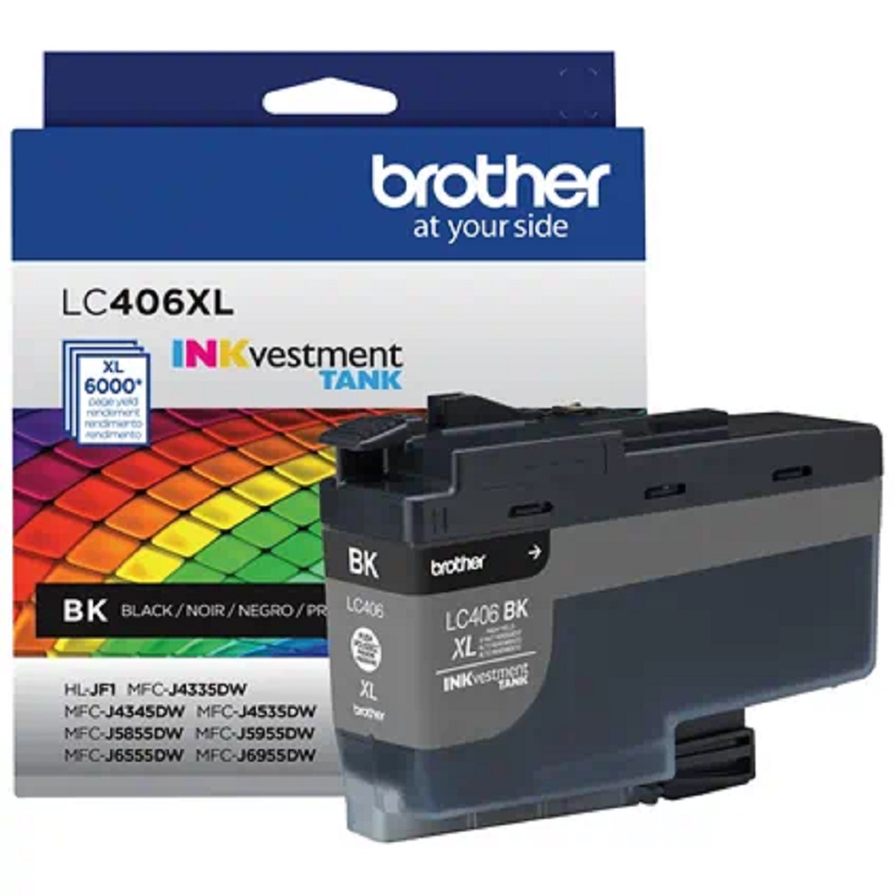 Imagen de BROTHER CARTUCHO TINTA BLACK LC406XL