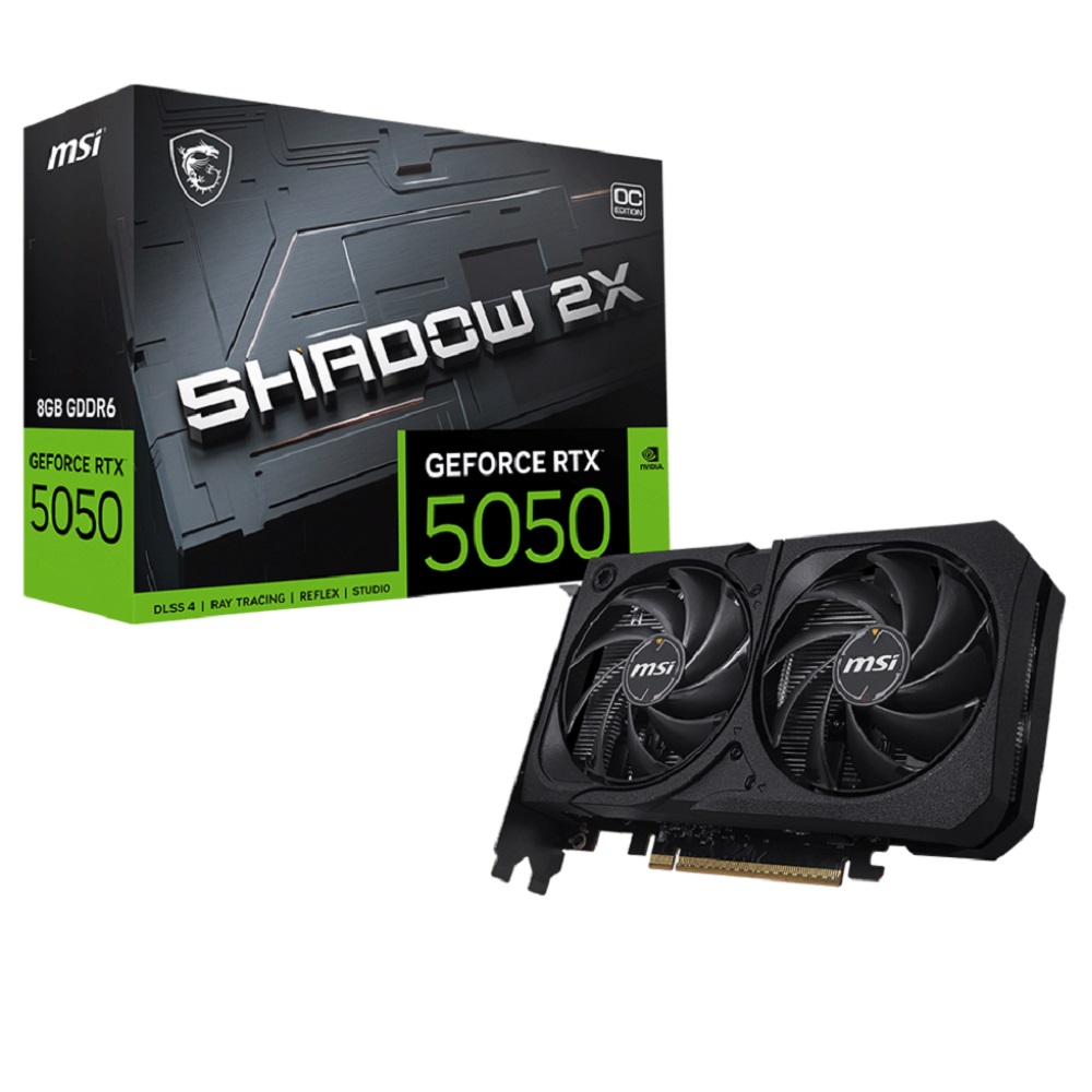 Imagen de MSI GEFORCE RTX5050 8G SHADOW 2X OC 8GB 912-V538-008