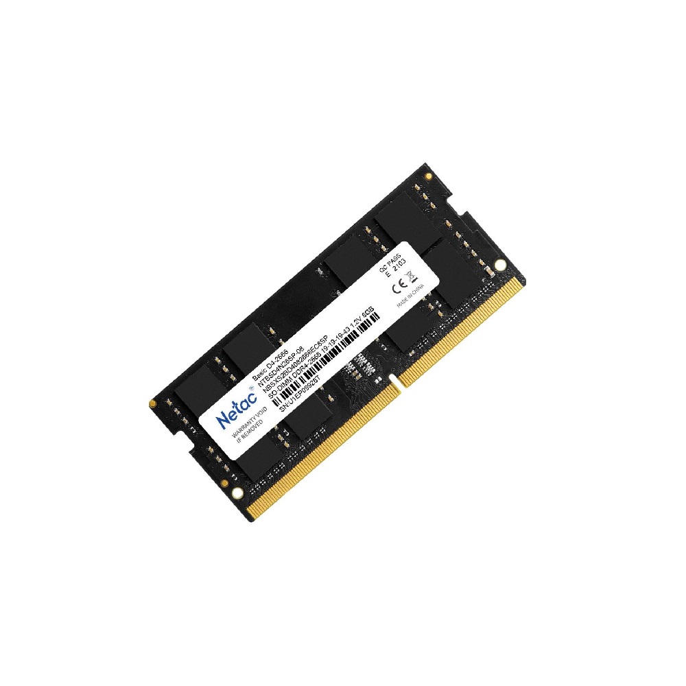 Imagen de NETAC MEMORIA SODIMM DDR4-2666 C19 16GB (NTBSD4N26SP-16)