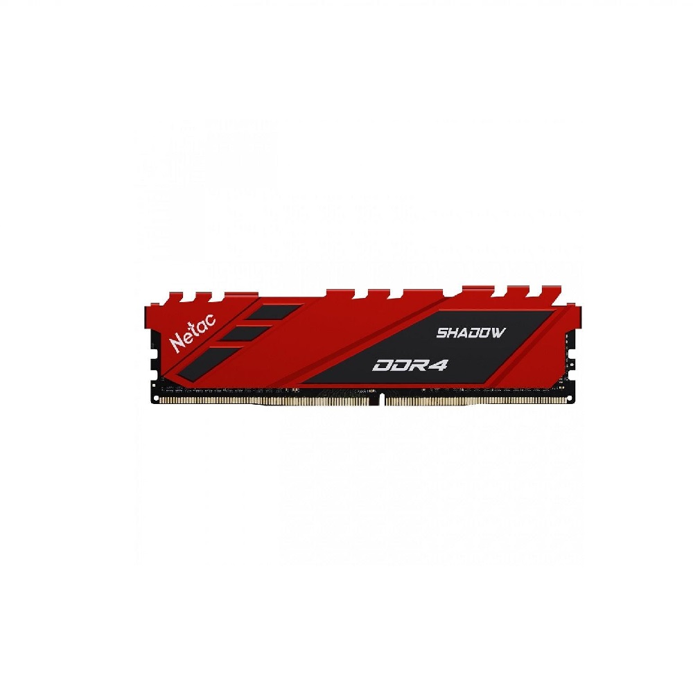 NETAC MEMORIA SHADOW 8GB DDR4 PC3200 RED NTSDD4P32SP-08R