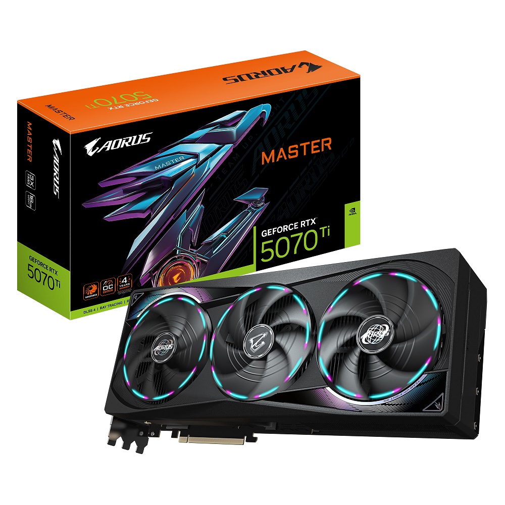 Imagen de GIGABYTE GEFORCE RTX 5070TI GV-N507T AORUS MASTER -16G