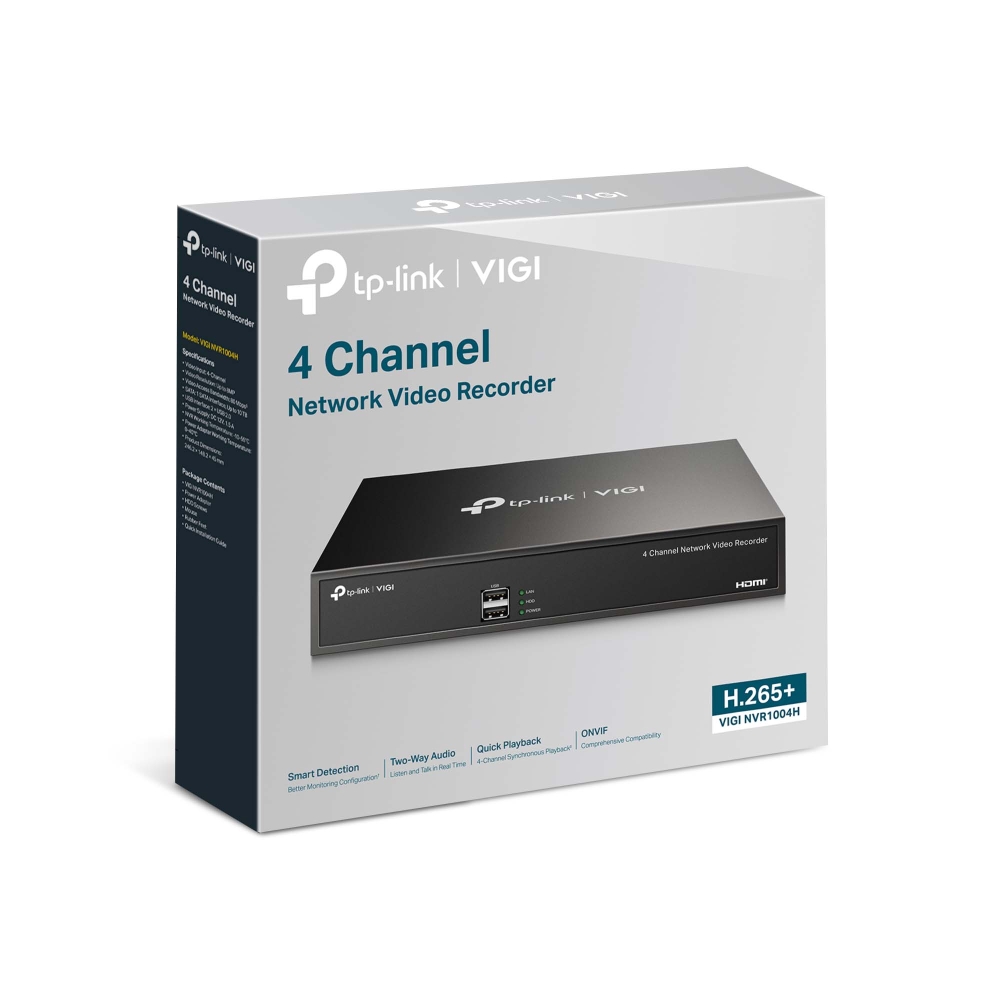 Imagen de TP-LINK NVR VIGI NVR1004H 4 CANALES