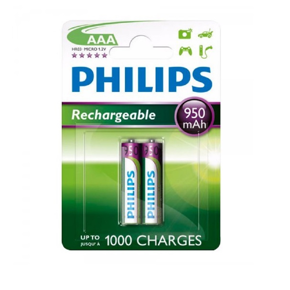 PHILIPS PILAS AAA BLISTER X 2 950MAH R03B2A95/97