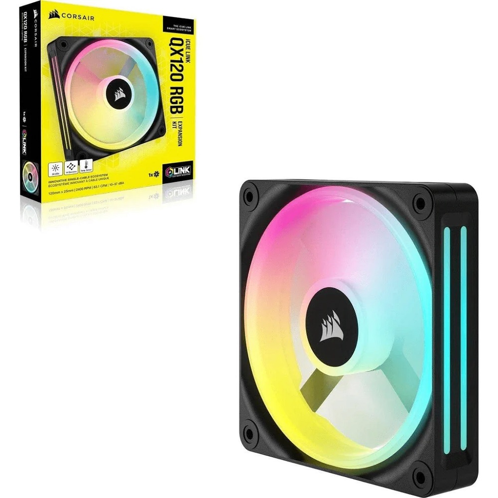 Imagen de CORSAIR FAN COOLER KIT EXPANSION ICUE QX120 RGB BLACK CO-9051001-WW