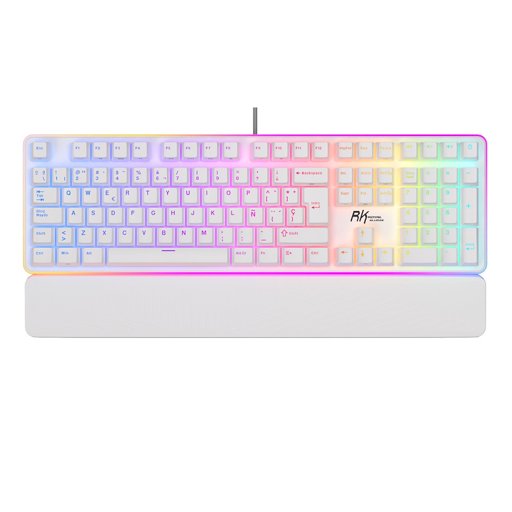 Imagen de RK ROYAL TECLADO RK918 WHITE BROWN SWITCH